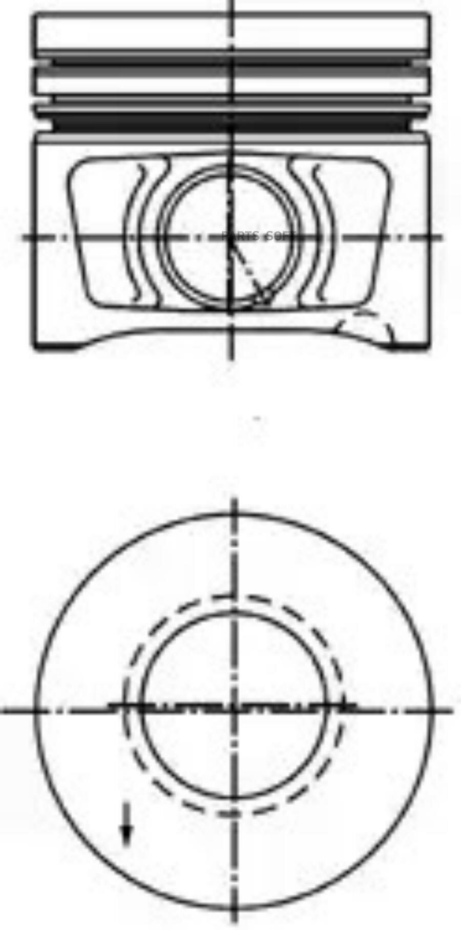 Поршень Двигателя KOLBENSCHMIDT арт. 40387610