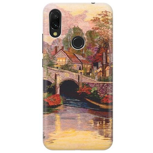 фото Чехол - накладка artcolor для xiaomi redmi 7 с принтом "вид на живописный мост" re:pa
