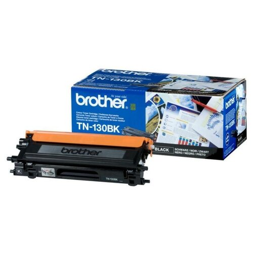 Картридж Brother TN-130BK, 2500 стр, черный картридж brother tn 130bk