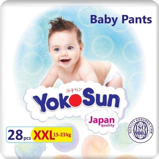 Подгузники-трусики Yokosun XXL (15-23 кг) 28 шт