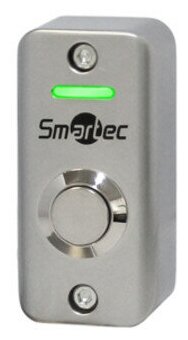 ST-EX012LSM Smartec Кнопка металлическая 2-х цветный СИД индикатор накладная НР контакты