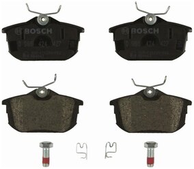 Дисковые тормозные колодки задние Bosch 0986424427 для Smart, Mitsubishi (4 шт.)