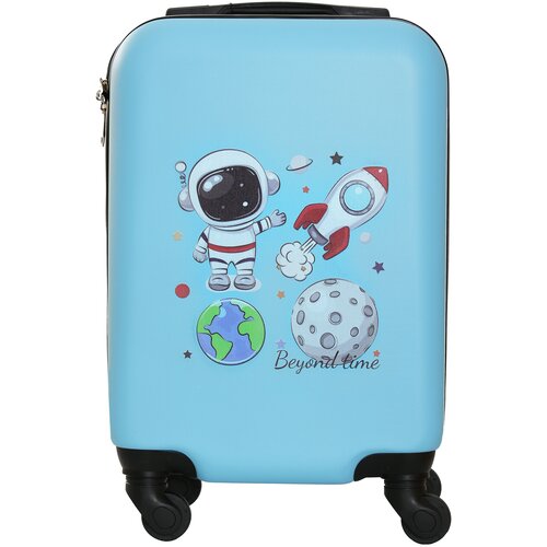 фото Beyond time v454 голубой чемодан детский космонавт
