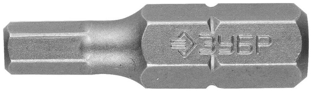 Кованые биты ЗУБР HEX4 25 мм 2 шт. (26007-4-25-2)