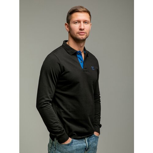 фото Поло тд коллекция, размер m, черный