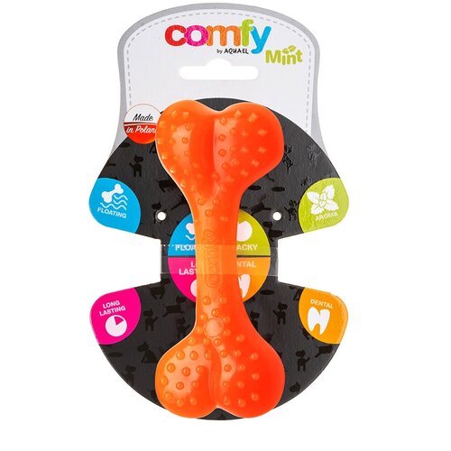 игрушка для собак comfy mint dental косточка 16 5 см розовая COMFY MINT DENTAL косточка оранжевый 12.5см 113386