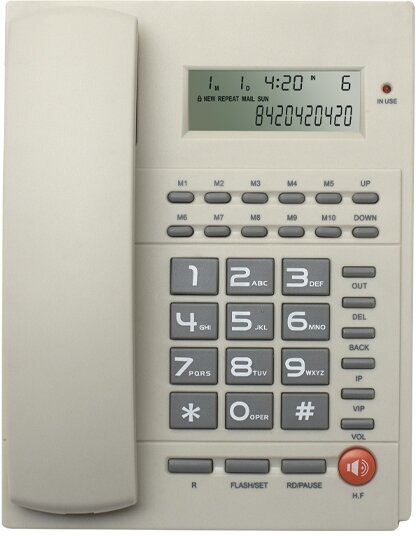 Телефон проводной RITMIX RT-420 white