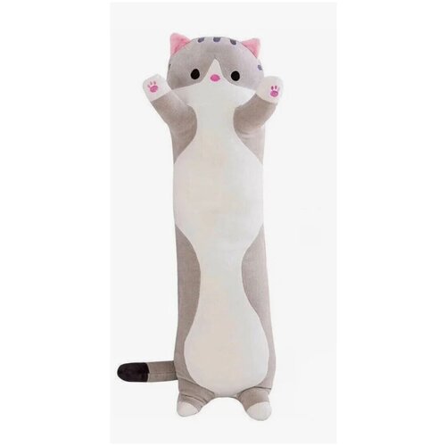 Мягкая игрушка Самый длинный Кот Батон 150см Серый 10шт. / Игрушка-подушка