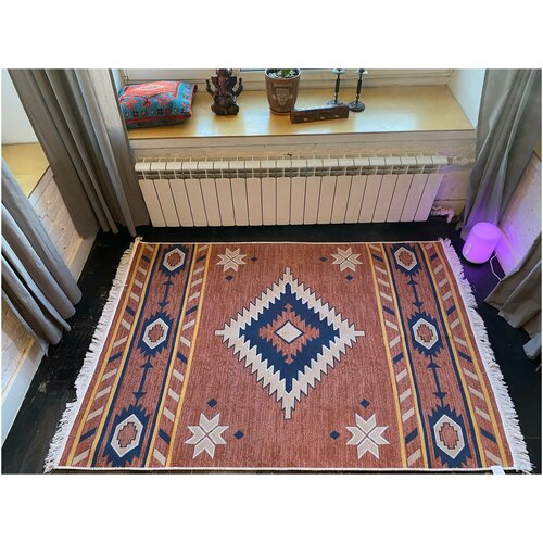 Ковер турецкий, килим, безворсовый, двусторонний, 120х180 см