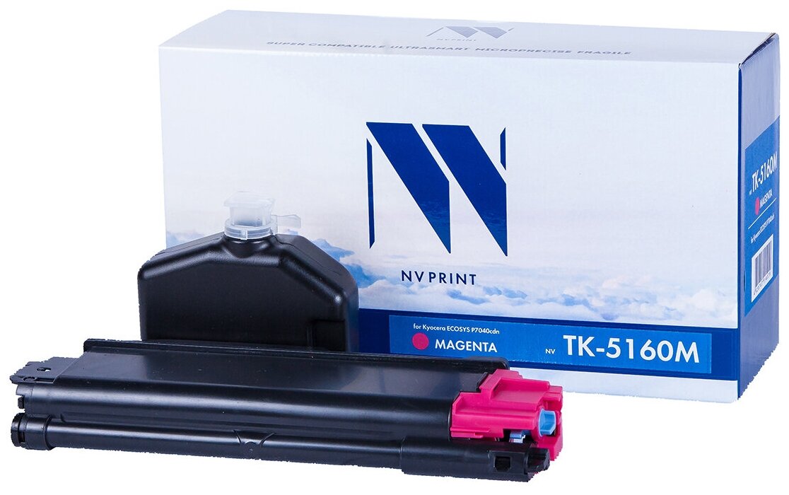 Картридж NV Print TK-5160 Magenta для Kyocera, 12000 стр, пурпурный