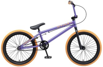 Велосипед BMX TechTeam Mack (2020) фиолетовый/оранжевый 21" (требует финальной сборки)