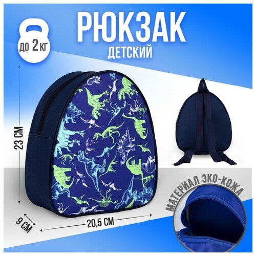 NAZAMOK KIDS Рюкзак детский Динозавры, р-р. 23*20.5 см рюкзак детский корзина сладостей р р 23 20 5 см nazamok kids 9302241