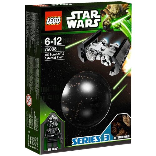 LEGO Star Wars 75008 Имперский TIE бомбардировщик и поле астероидов, 60 дет.