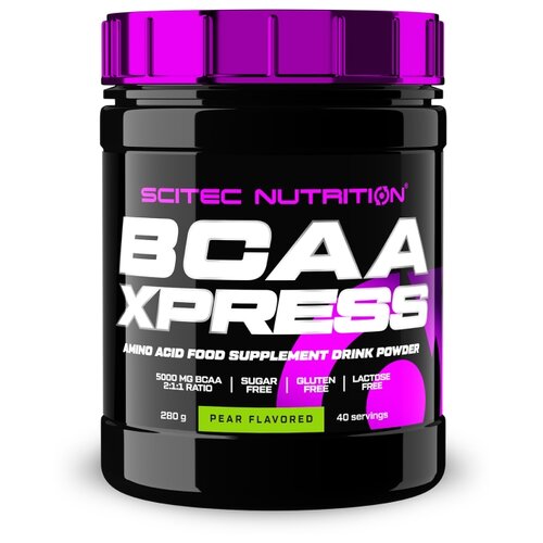 Аминокислотный комплекс Scitec Nutrition BCAA + Glutamine Xpress, груша, 280 гр.