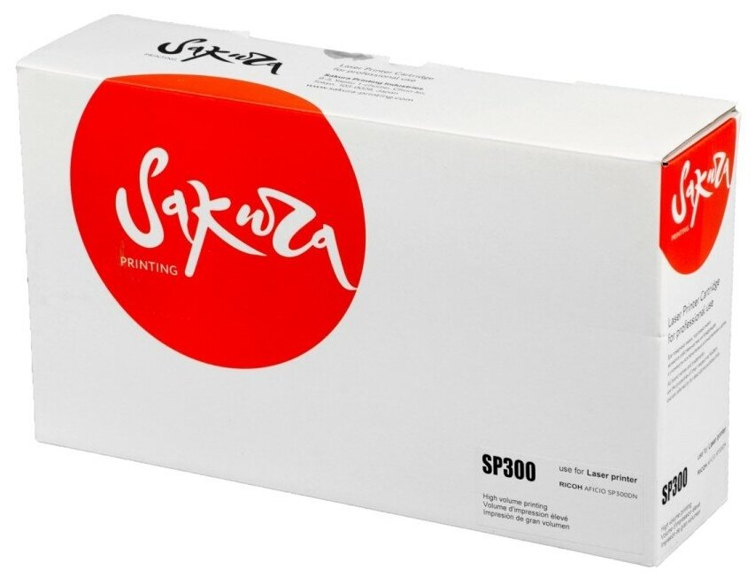 Картридж SP300 для Ricoh, лазерный, черный, 1500 страниц, Sakura