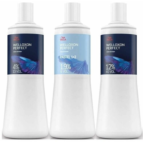 Оксидант Wella Professionals KOLESTON Welloxon Perfect: Ideal Color Developer, Окислитель, 40V, 12.0%, 1000 мл wella professionals окислитель welloxon perfect 30v 9 0% 1000 мл wella professionals окрашивание