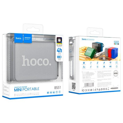 Портативная акустика Hoco BS51 Gold Brick серый 165900₽