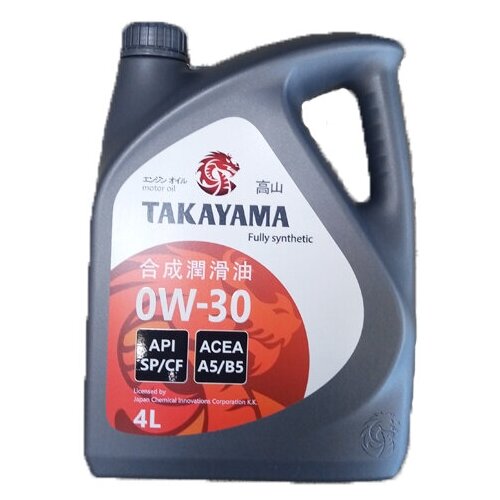 TAKAYAMA Масло Моторное Takayama Motor Oil 0w-30 4 Л 322782