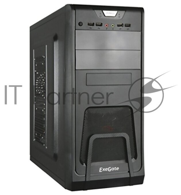 Корпус Miditower Exegate CP-603 Black, ATX, <без БП>, 2*USB+2*USB3.0, Audio
