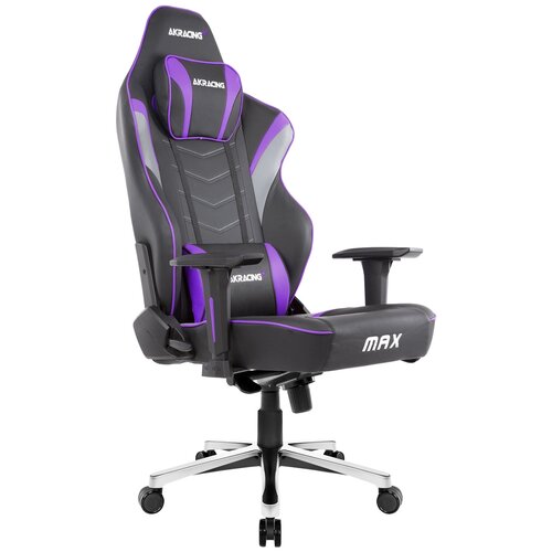 фото Компьютерное кресло akracing max игровое, обивка: искусственная кожа, цвет: индиго
