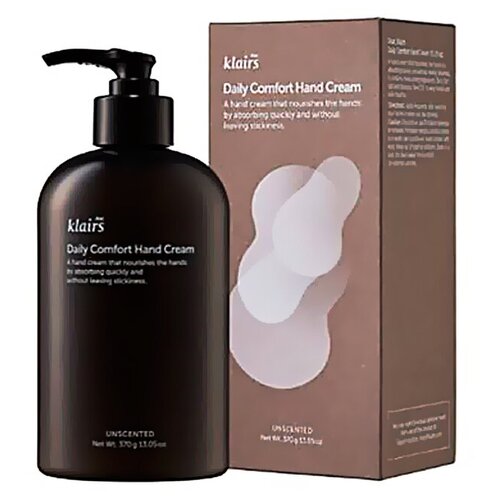 Увлажняющий крем для рук без запаха KLAIRS Daily Comfort Hand Cream, 370 гр крем для рук dear klairs daily comfort hand cream 50 гр