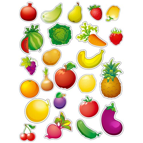 Игровой набор Рыжий кот Фрукты, овощи и ягоды ИН-8995 счетный материал рыжий кот овощи и фрукты