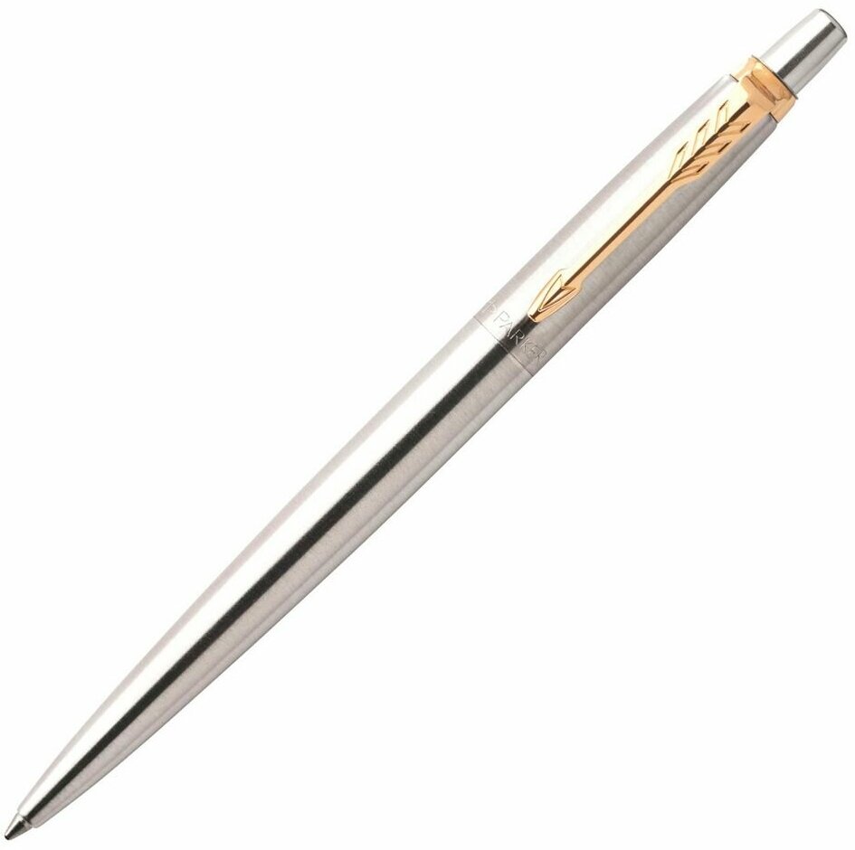 Ручка шариковая Parker Jotter Core K691 Stainless Steel GT M, корпус из нержавеющей стали, серебристый глянцевый./В упаковке шт: 1