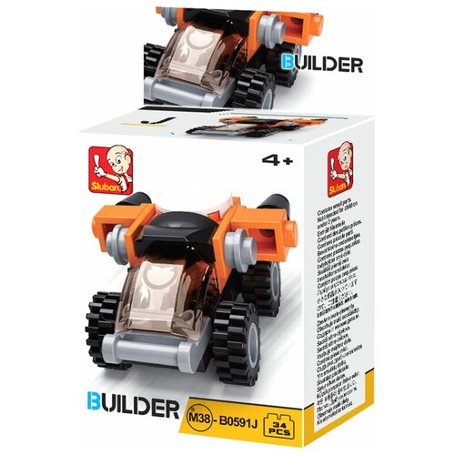 конструктор sluban builder m38 b0592 набор 8 дет Конструктор SLUBAN Builder M38-B0591J Машина, 34 дет.