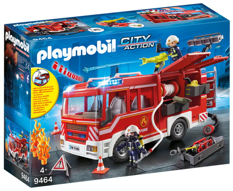 Игровой набор Playmobil «Пожарная машина со светом и звуком» 9464