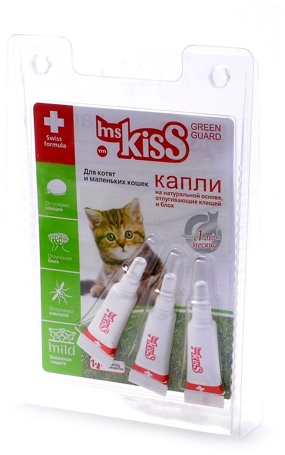 Капли Ms.Kiss для котят от блох и клещей от 2 кг - фото №6