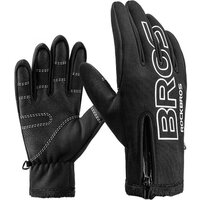 Перчатки RockBros, светоотражающие элементы, сенсорные, размер L, черный