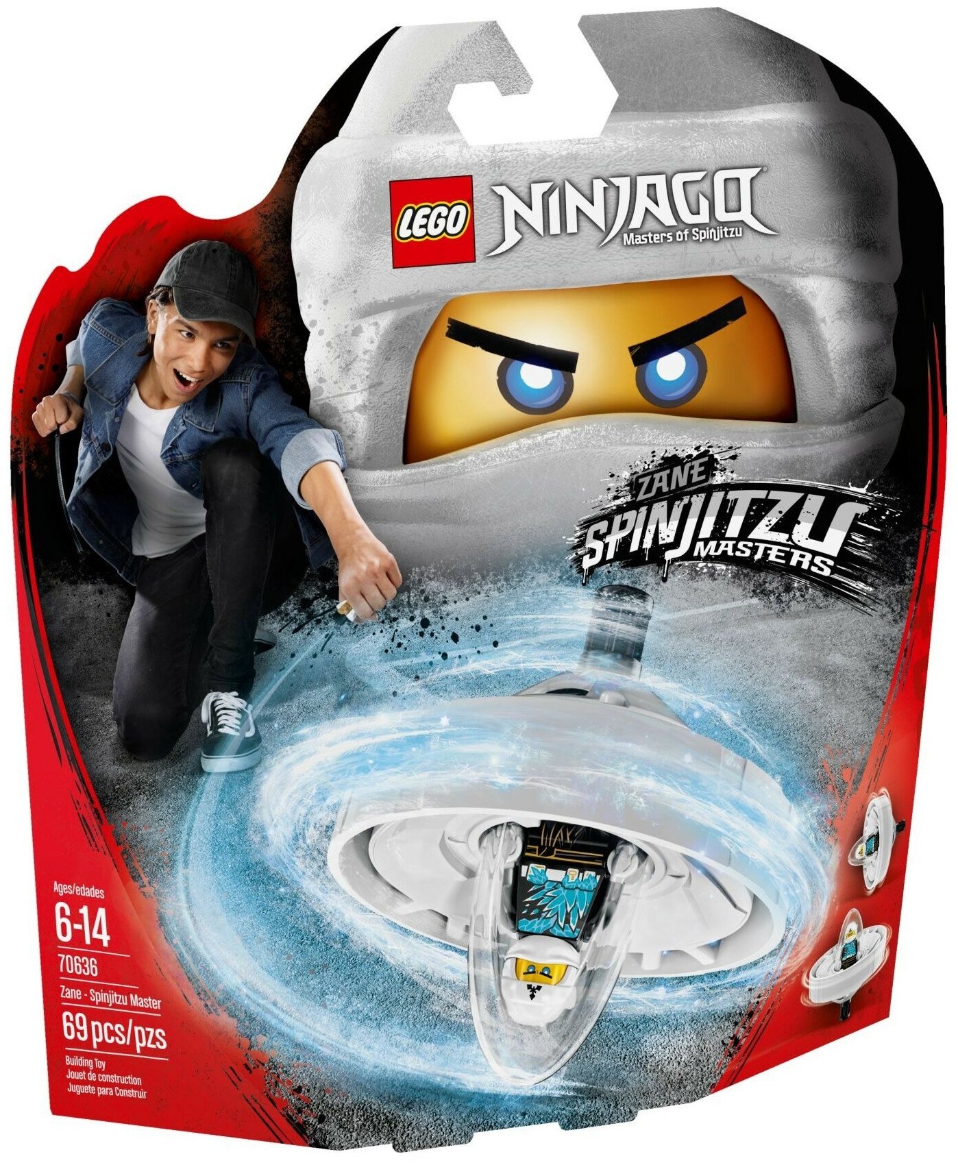 Конструктор LEGO Ninjago 70636 Зейн — Мастер Кружитцу, 69 дет.