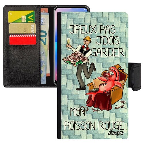 фото Чехол-книжка на мобильный iphone 8 plus, "не могу - у меня красная рыбка!" повод предлог utaupia