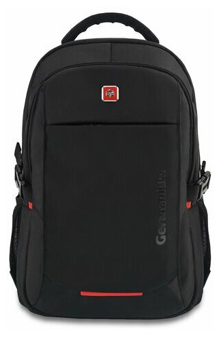 Рюкзак GERMANIUM UPGRADE универсальный, 3 отделения, отделение для ноутбука, USB-порт, «UP-3», черный, 47×33х21 см