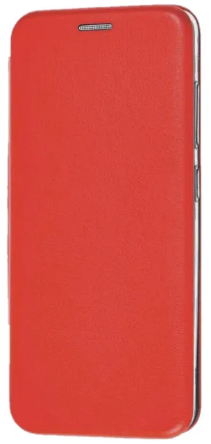 Чехол книжка кожа красный для Samsung Galaxy J7 2017 / J730 с магнитным замком, подставкой для телефона и кармана для карт или денег / джи7 2017