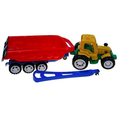 Трактор Трудяга с прицепом /Терра Пласт/ 40-0065