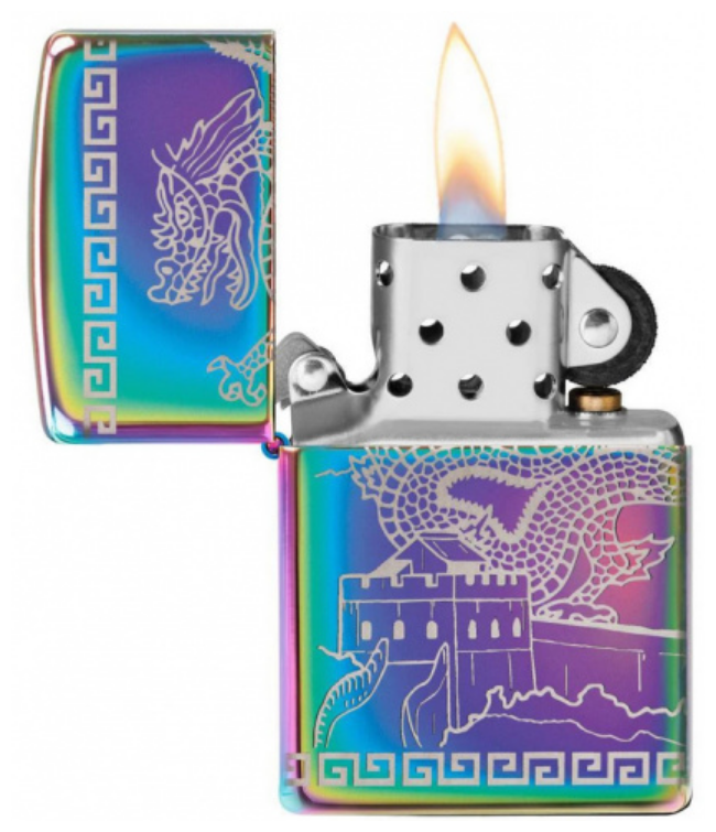 Зажигалка бензиновая Zippo 49045 Multi Color Great Wall of China - фотография № 8