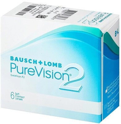 Контактные линзы Pure Vision2 (6 штук) R 8.6 D -8