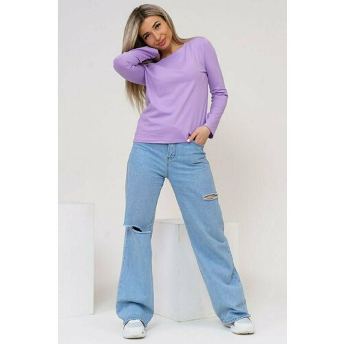 Лонгслив размер 42, лиловый