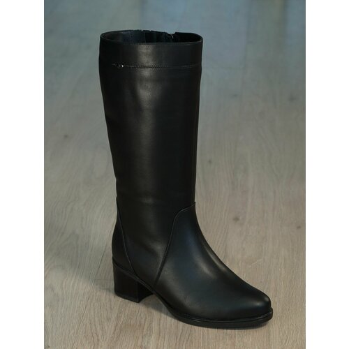 Сапоги , демисезон/зима, натуральная кожа, полнота 9, размер 40, черный