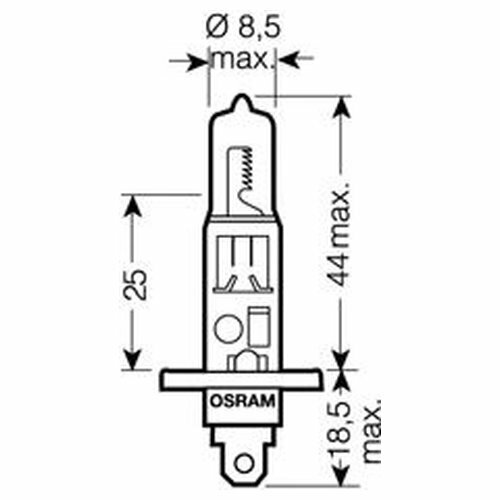 Лампа автомобильная галогенная OSRAM , H1, 24В, 1шт - фото №7