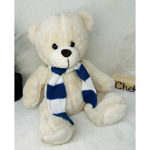 Мягкая игрушка пухлый мишка/медведь/мишка в шарфике 30 см мягкая игрушка панда 25 см плюшевая с веточкой подарок для ребенка любимой на новый год