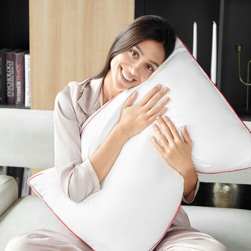 Подушка для сна удобная анатомическая Verossa Airy 50х70, белый цвет, ткань хлопок 100%