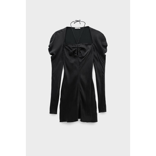 Платье Yuzefi, прилегающее, мини, размер S, черный