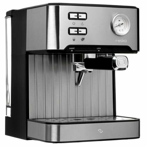 Кофеварка рожковая Reoka RKЕМ-200 серебристый 1156900₽