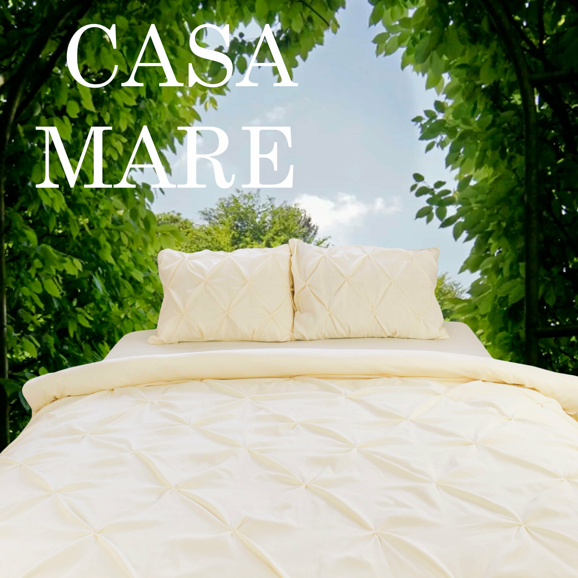 Постельное белье 1.5 спальное однотонное Cleo Casa Mare, наволочки 50х70