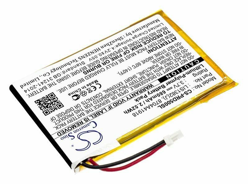 Аккумулятор Cameron Sino для электронных книг Sony PRS-505, PRS-500, PRS-700, p/n: LIS1382(J), 1-756-769-11, 8704A41918, 750мАч — фото 2