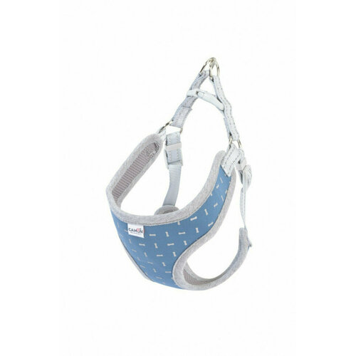 Camon шлейка для собак со светоотражающим рисунком синяя, 66/80 см