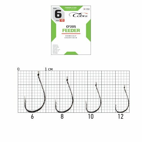 фото Крючки cobra feeder сер. cf205 разм.012 10шт.