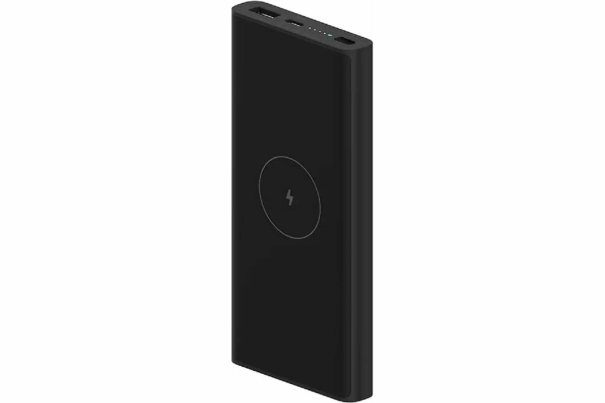 Xiaomi Внешний аккумулятор Xiaomi Mi 10W Wireless Power Bank 10000 BHR5460GL, 10000мАч, 1xUSB, 1xType-C, черный (ret)